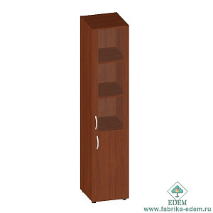 Шкаф узкий высокий со стеклом в раме МДФ (без топа) "Консул" , 400x430x1945 mm