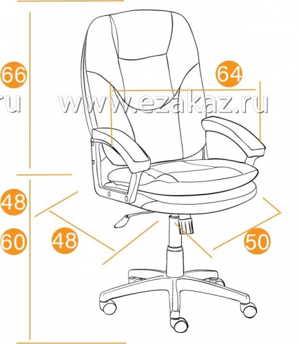 Кресло офисное TetChair «Comfort LT» ( brown) фото 7