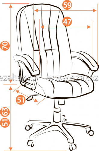 Кресло офисное TetChair СH 888 ткань фото 10 Кресло офисное TetChair СH 888 ткань фото 10